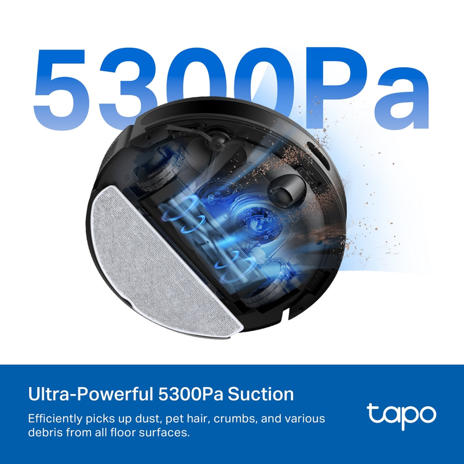 TP-Link Tapo RV20 Max – 5300Pa Suction MagSlim™ LiDAR Navigation Robot Vacuum and Mop