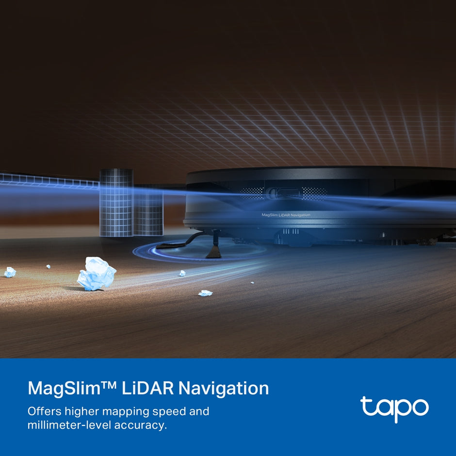 TP-Link Tapo RV20 Max – 5300Pa Suction MagSlim™ LiDAR Navigation Robot Vacuum and Mop