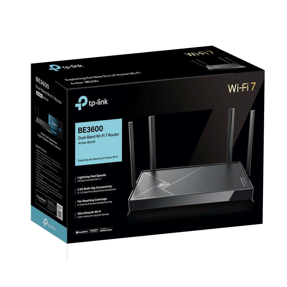 TP-Link Archer BE230 – BE3600 Dual-Band Wi-Fi 7 Router