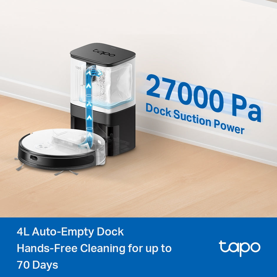TP-Link RV20 Mop Plus – MagSlim™ LiDAR Navigation Robot Vacuum & Mop + Smart Auto-Empty Dock