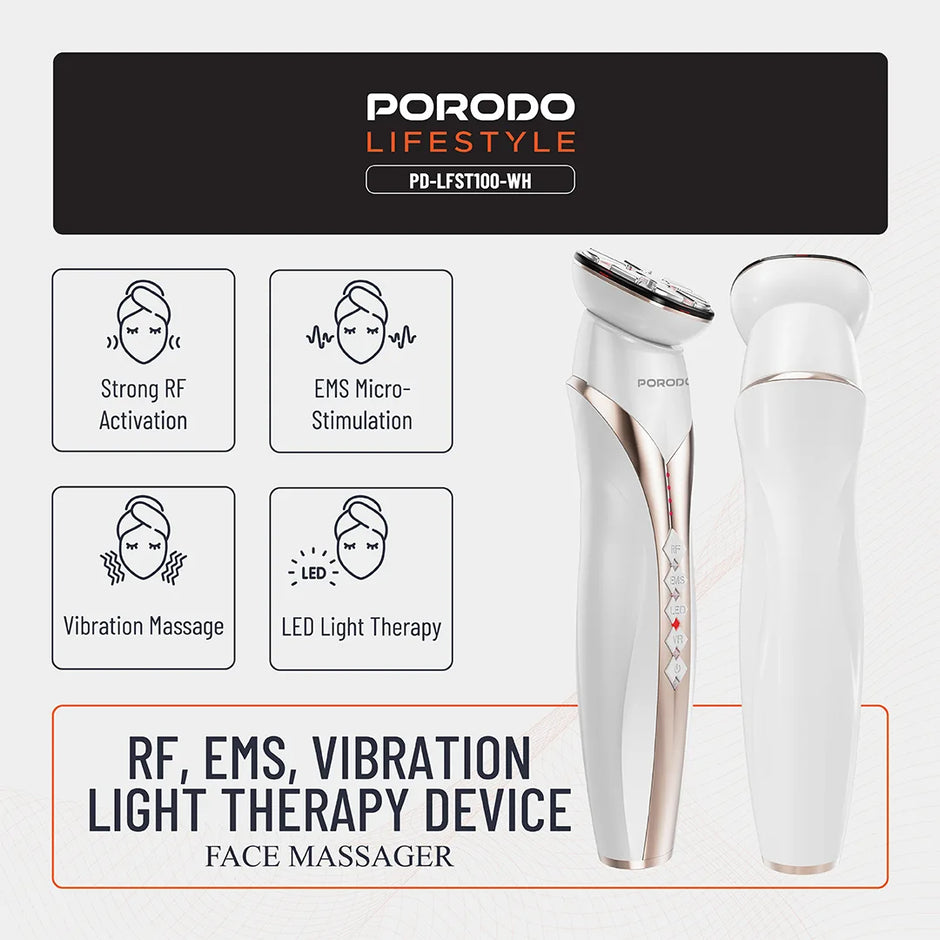 Porodo RF & EMS Vibration Light Therapy Device