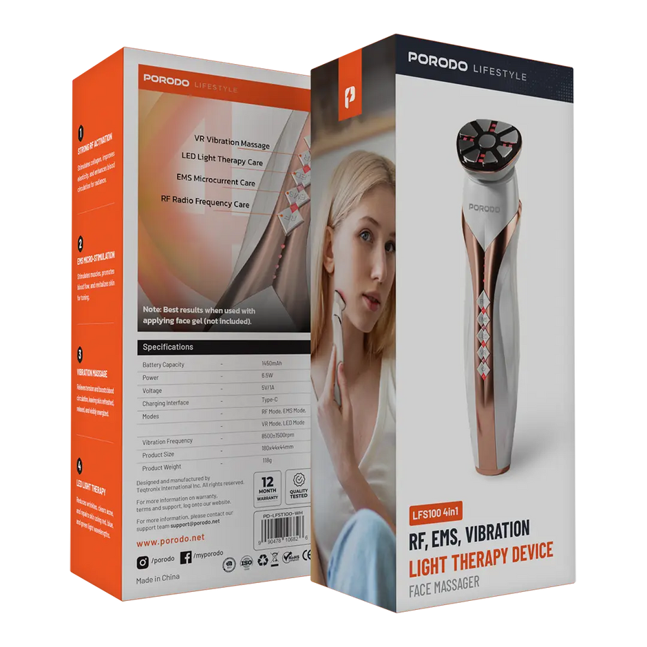 Porodo RF & EMS Vibration Light Therapy Device