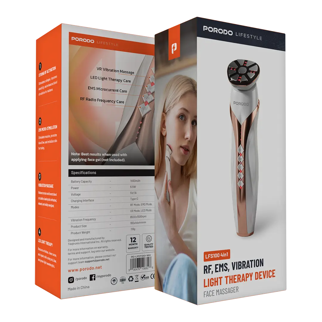 Porodo RF & EMS Vibration Light Therapy Device