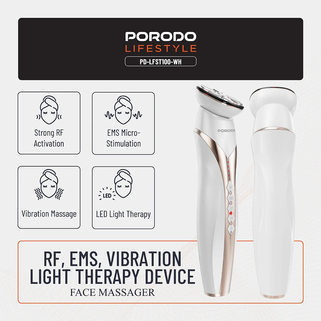 Porodo RF & EMS Vibration Light Therapy Device