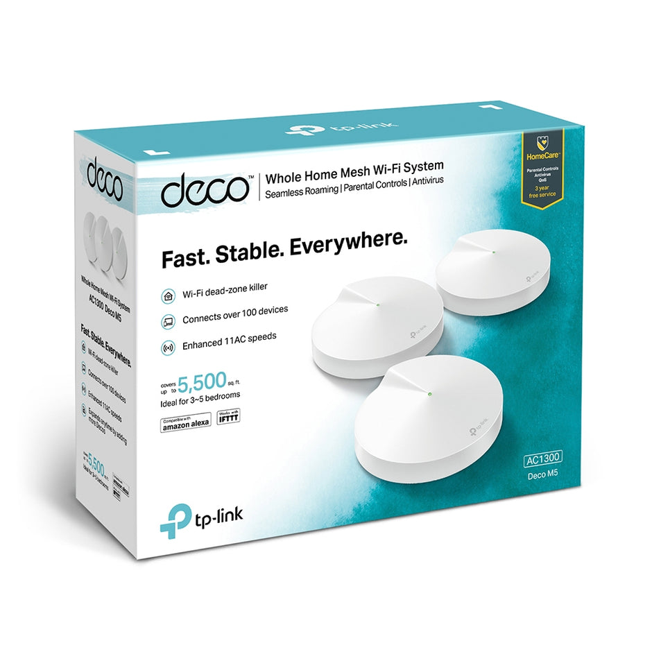 TP-Link Deco M5 – AC1300 Whole Home Mesh Wi-Fi System