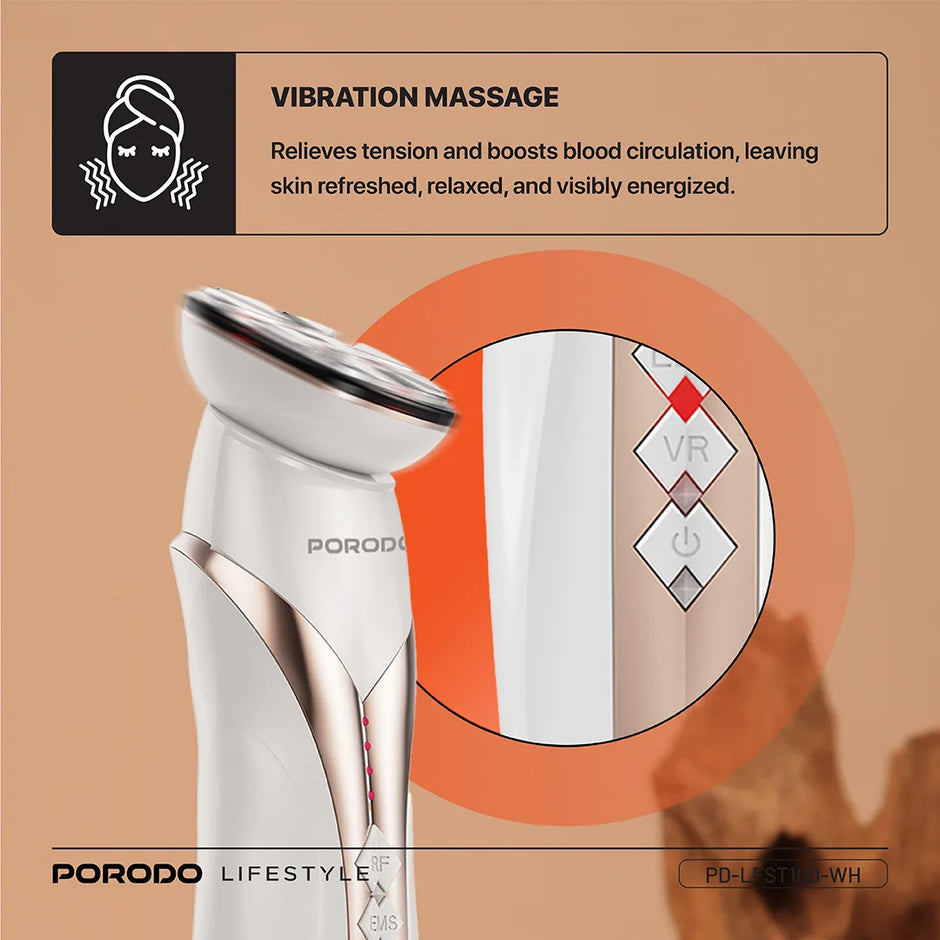 Porodo RF & EMS Vibration Light Therapy Device