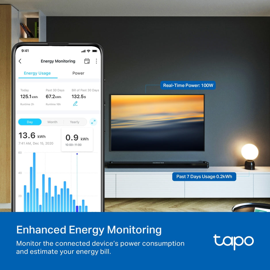 TP-Link Tapo P110M – Mini Smart Wi-Fi Plug