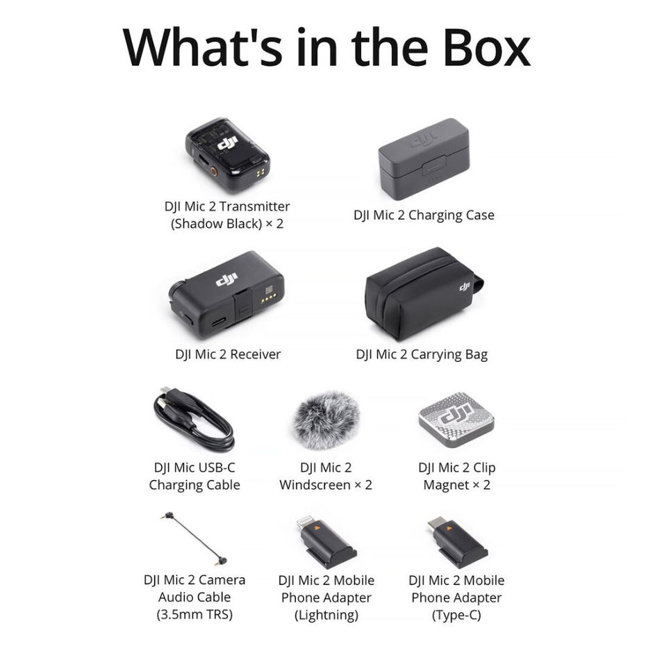 DJI Mic 2 (2 TX + 1 RX + Charging Case)