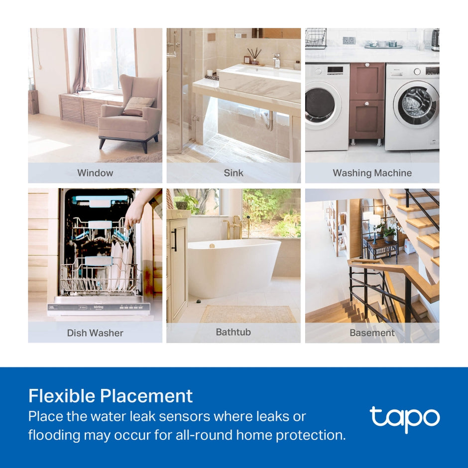 TP-Link Tapo T300 – Smart Water Leak Sensor
