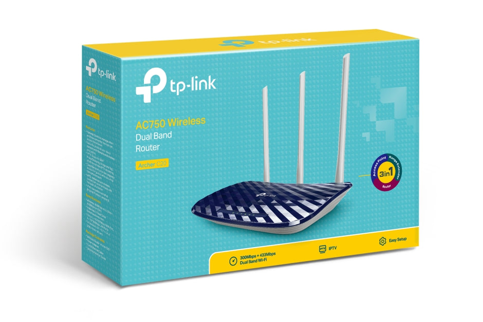 TP-Link Archer C20 – AC750 Wireless Dual Band Router
