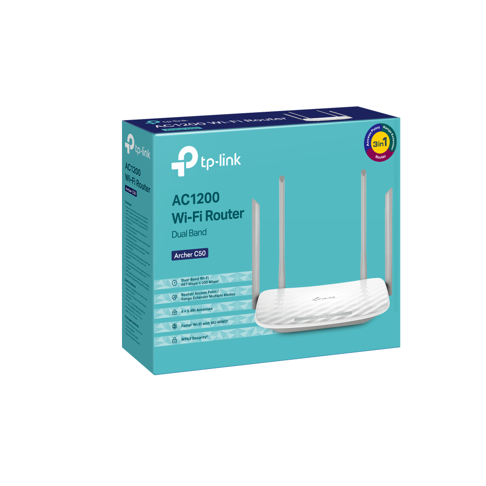 TP-Link Archer C50 – AC1200 Wireless Dual Band Router