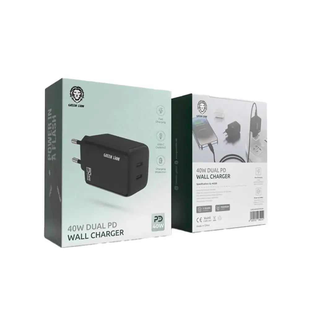 Green Lion 40W Dual PD Wall Charger