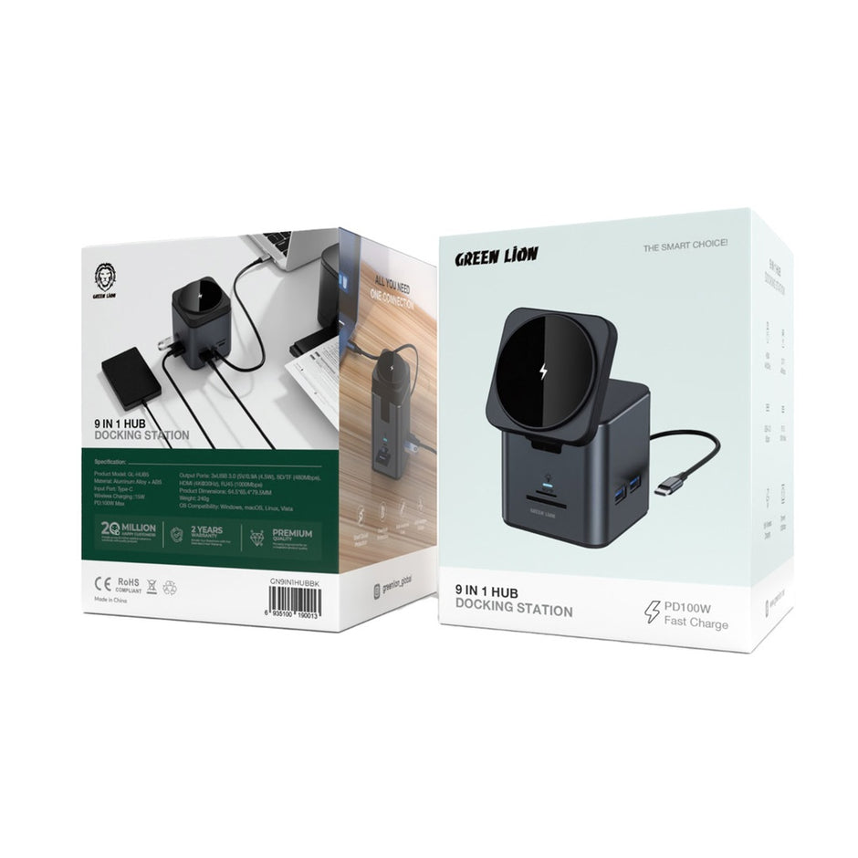 Green Lion 9 In 1 Hub Docking Station