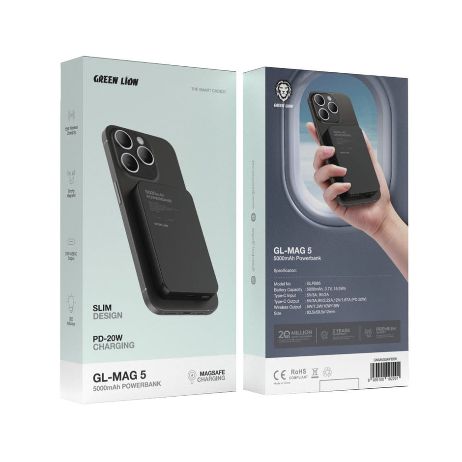 Green Lion GL-MAG 5 5000mAh Powerbank