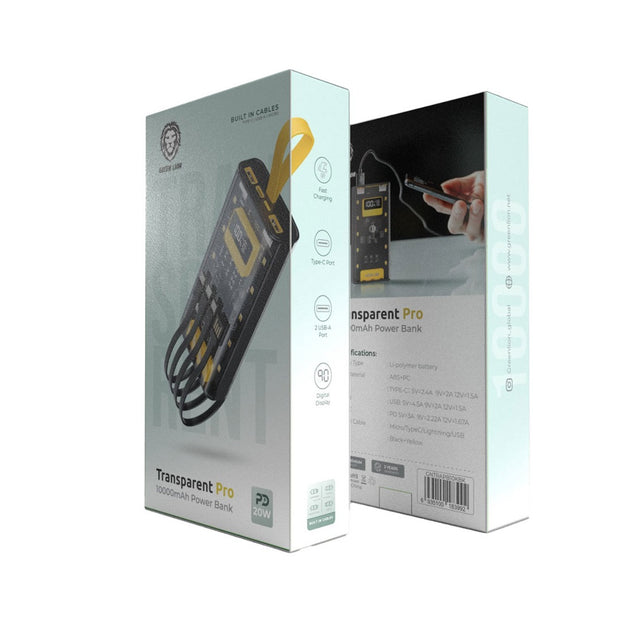 Green Lion Transparent Pro 10000mAh Power Bank