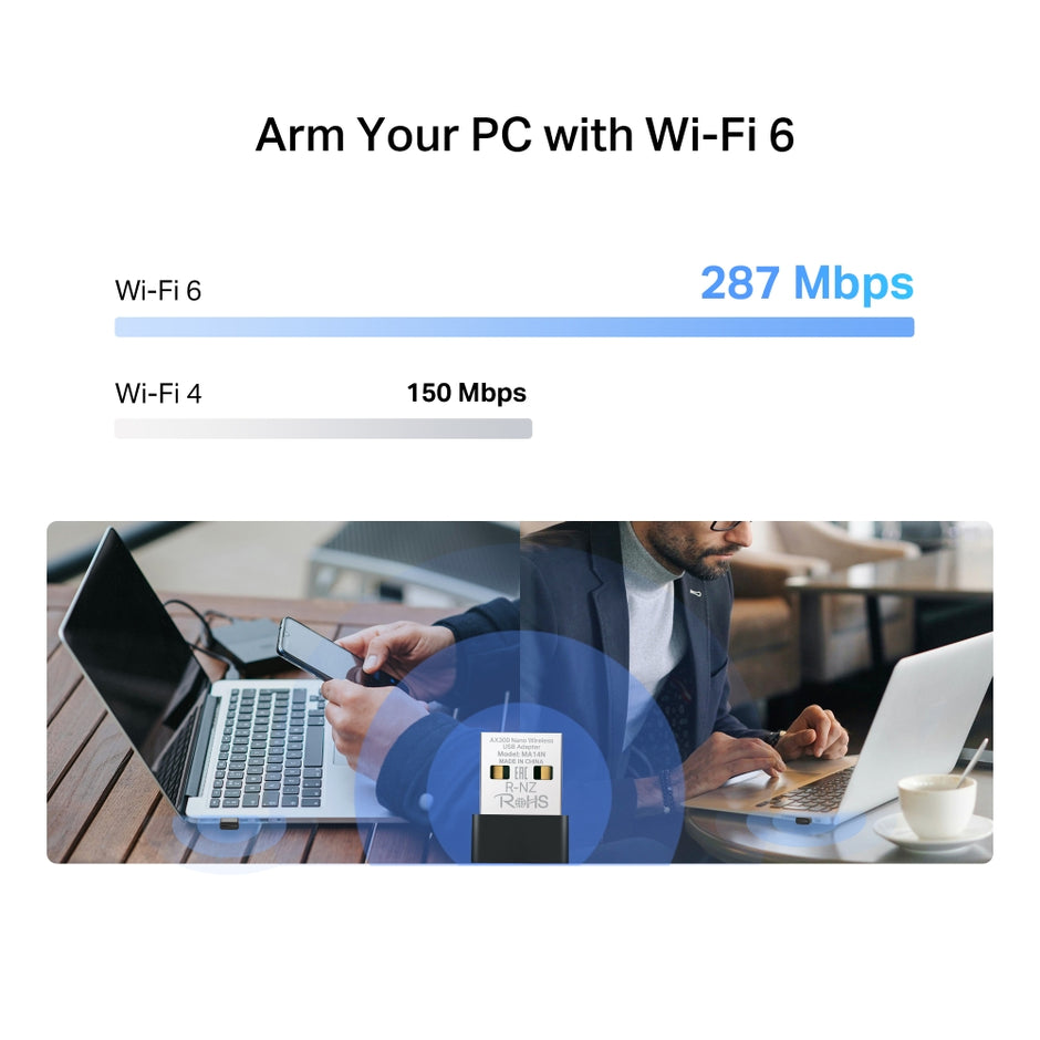 Mercusys MA14N – AX300 Nano Wireless USB Adapter
