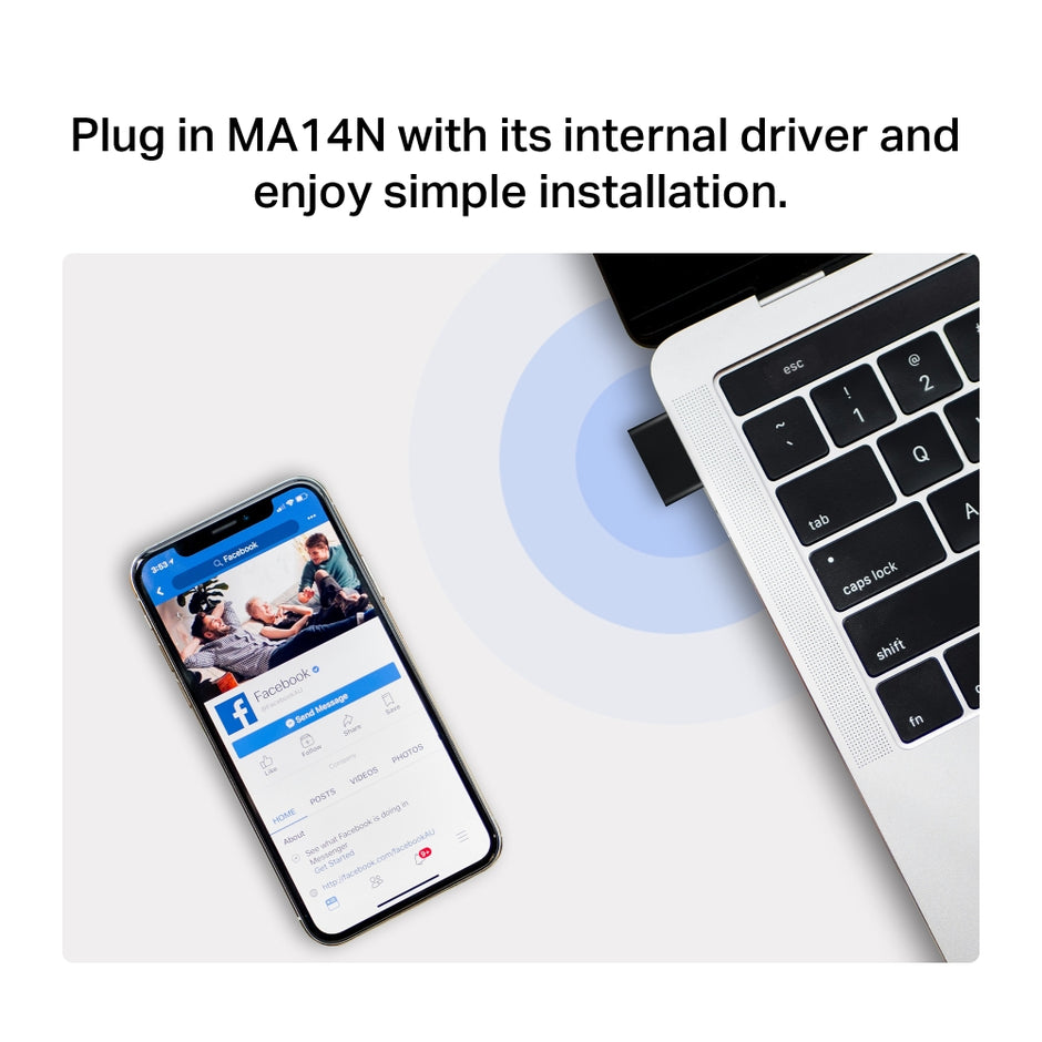 Mercusys MA14N – AX300 Nano Wireless USB Adapter