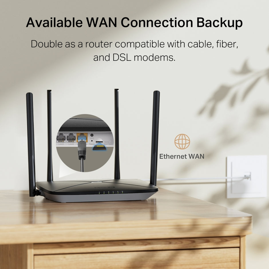 Mercusys MB115-4G – 300 Mbps Wireless N 4G LTE Router