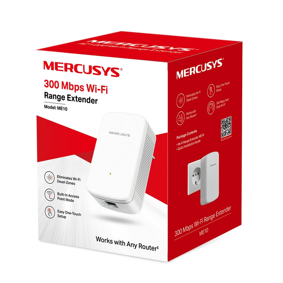 Mercusys ME10 – 300 Mbps Wi-Fi Range Extender