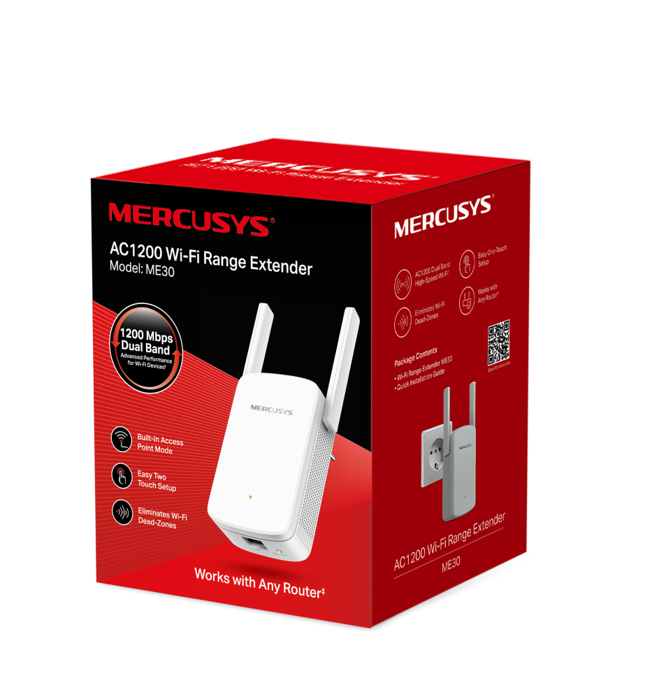 Mercusys ME30 – AC1200 Wi-Fi Range Extender