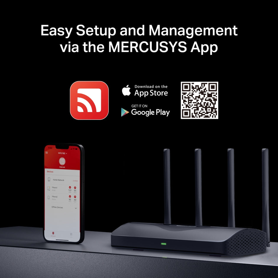 Mercusys MR27BE – BE3600 Dual Band Wi-Fi 7 Router