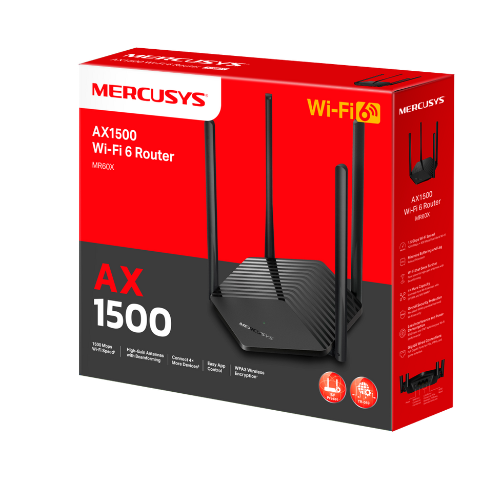 Mercusys MR60X – AX1500 WiFi 6 Router