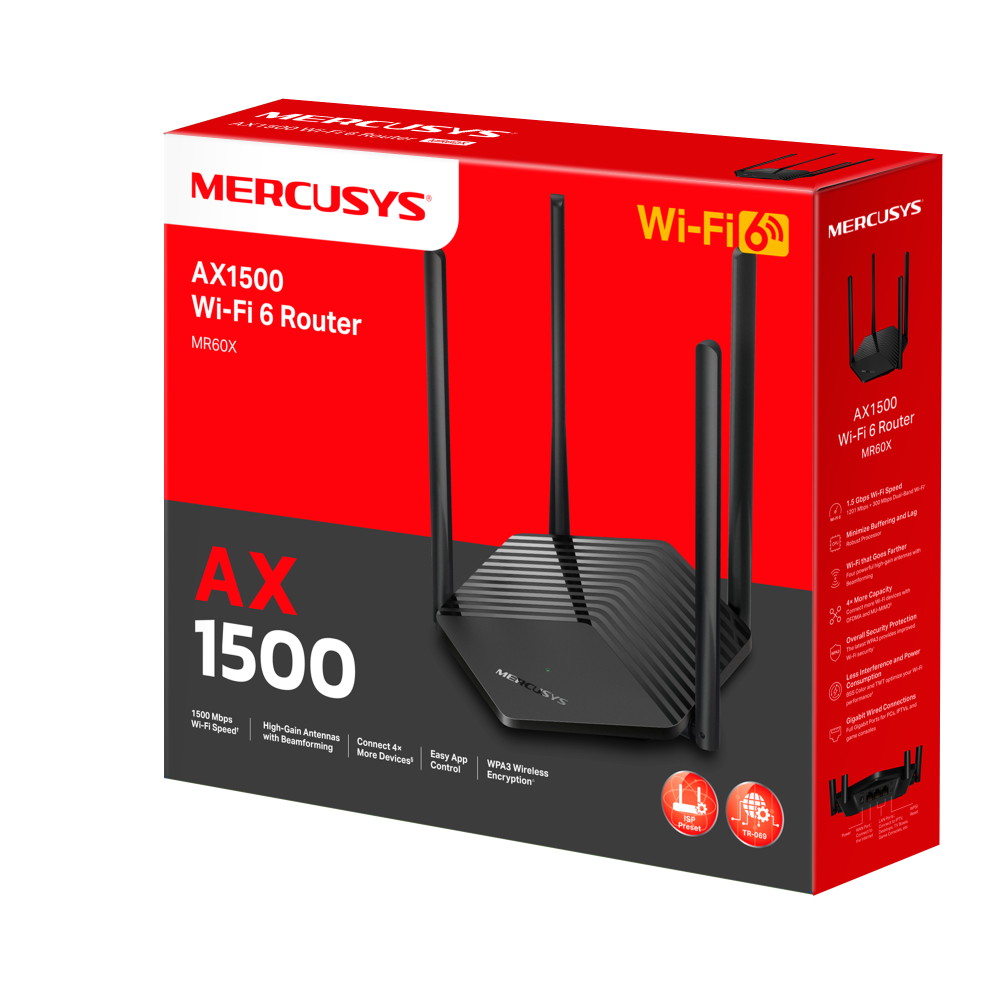 Mercusys MR60X – AX1500 WiFi 6 Router