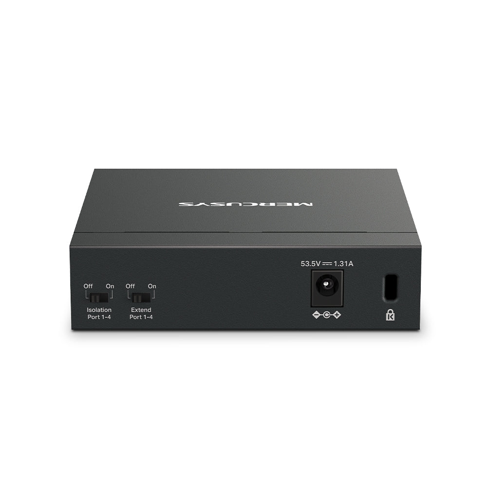 Mercusys MS105GP – 5-Port Gigabit Desktop Switch with 4-Port PoE+