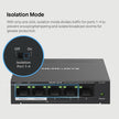 Mercusys MS105GP – 5-Port Gigabit Desktop Switch with 4-Port PoE+