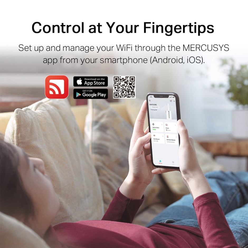 Mercusys MW300RE – 300 Mbps Wi-Fi Range Extender