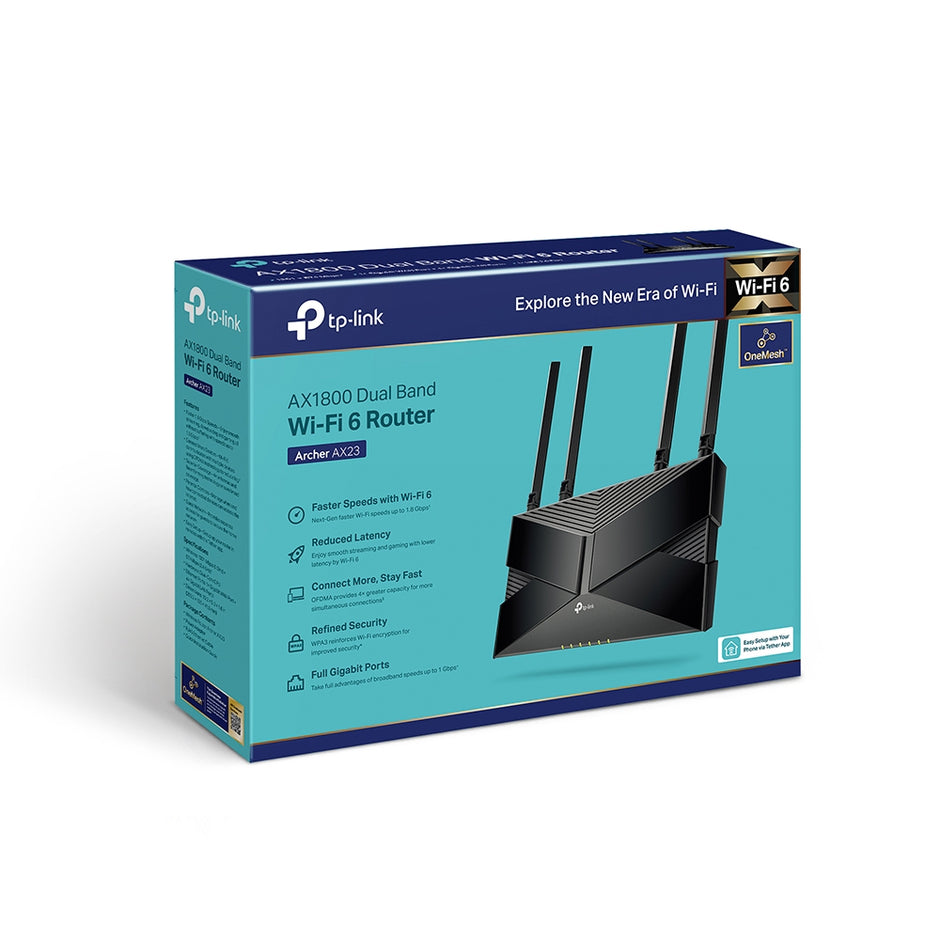 TP-Link Archer AX23 – AX1800 Dual-Band Wi-Fi 6 Router