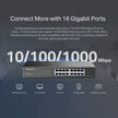 Mercusys MS116GS – 16-Port Gigabit Desktop/Rackmount Switch