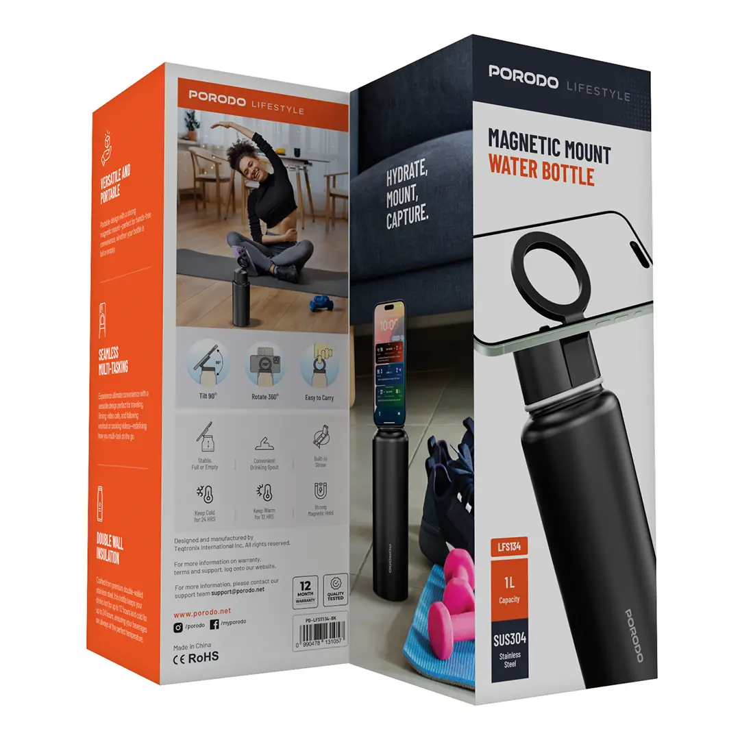 Porodo Magnetic Mount Water Bottle