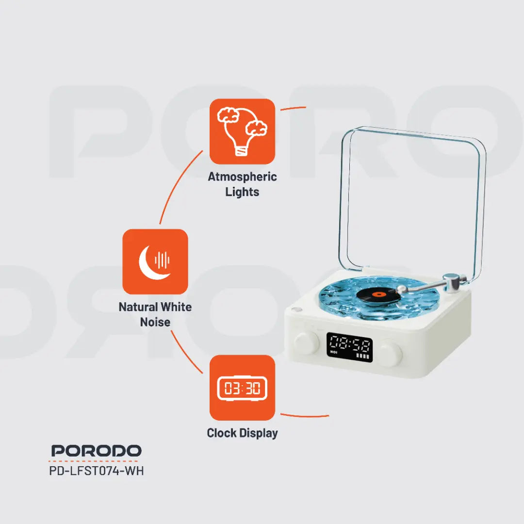 Porodo White Noise Portable Speaker