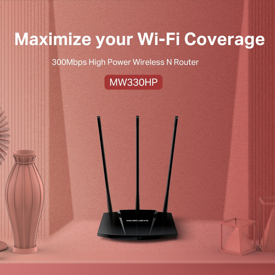 Mercusys MW330HP – 300Mbps High Power Wireless N Router