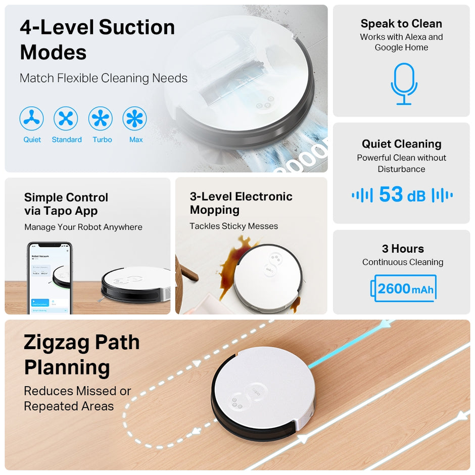 TP-Link Tapo RV10 – Robot Vacuum & Mop